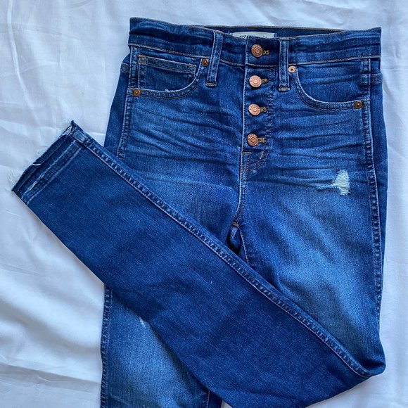 Madewell 10" High-Rise Skinny Jeans: Drop-Hem Edit - Picture 3 of 11